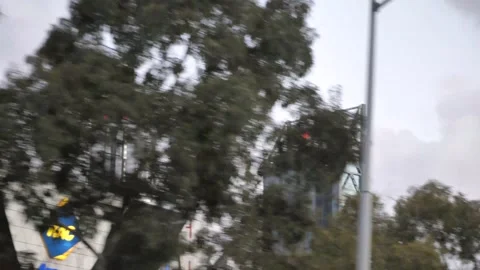 Mitchell Freeway Perth CBD Driving - Hand held footage Stock Footage 161934010