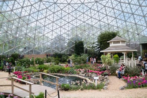 Mitchell Park Horticultural Conservatory Spring Show Dome in Milwaukee Stock Photos