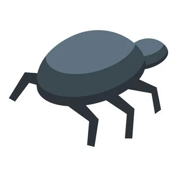Mite crawling, a tiny but troublesome arachnid pest イラスト素材