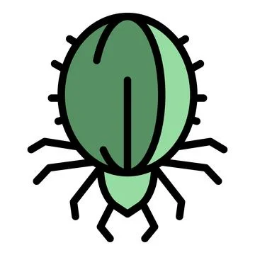 Mite icon color outline vector 스톡 일러스트