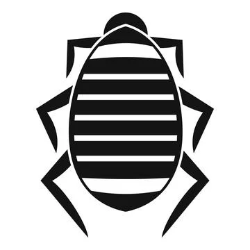 Mite icon, simple style Stock Illustration