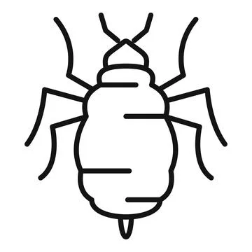 Mite insect bug spreading disease icon showing tiny parasite 스톡 일러스트