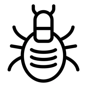 Mite parasite spreading encephalitis and lyme disease Stock Illustration