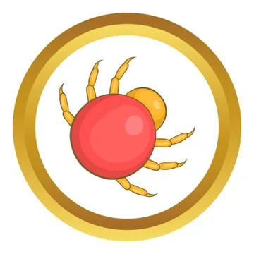 Mite parasite vector icon Stock Illustration