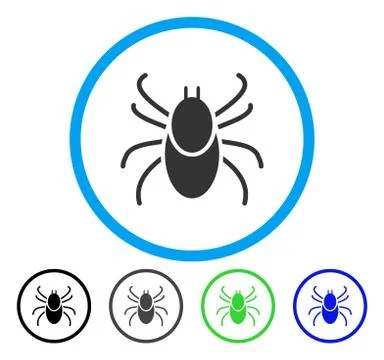 Mite Rounded Vector Icon Illustrazione stock