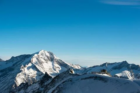 Mitelallalin, saas fee Stockfoto's