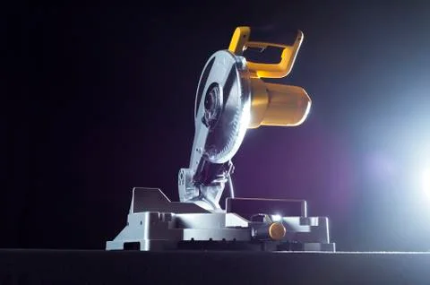 Miter saw. Stock Photos