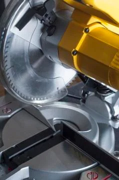 Miter saw. Stock Photos