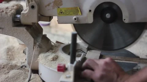 Miter saw saws Stock Footage 66445923