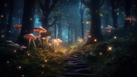 Mithycal forest Stock Footage 247008812