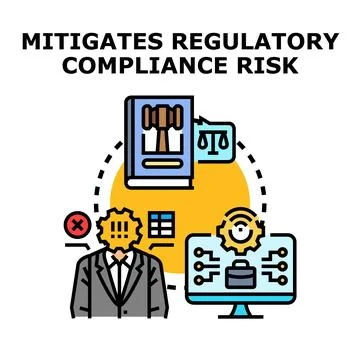 Mitigating regulatory compliance risk through expert legal assistance Stock Illustration