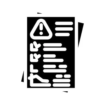 Mitigation plan risk glyph icon vector illustration Illustration