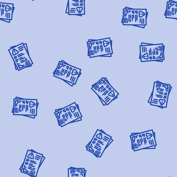 Mitigation plan risk line vector seamless pattern Ilustração Stock