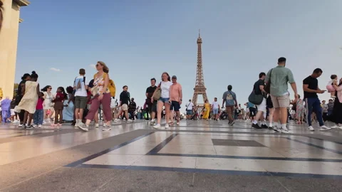 Mition Time Lapse Eiffel Tower Stock Footage 314879933