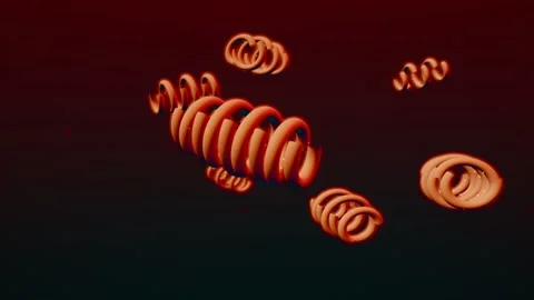 Mitochondria Cluster Matte Clay Maquette Stock Footage 342294764