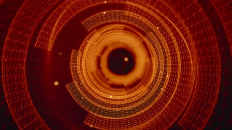 Mitochondria Interior Wireframe Tunnel Stock Footage 342295094