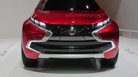 Mitsubishi front view Stock Footage 47940276