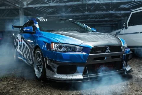 Mitsubishi Lancer Evolution X tuning Stock-Fotos