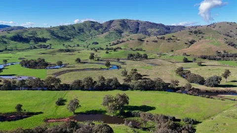 Mitta Mitta River Aerial Stock Footage 337776149