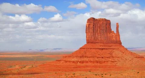 The "mitten" in monument valley Stock Photos