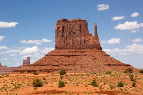 Mitten rock cliff Stock Photos