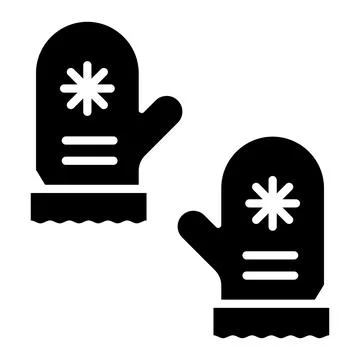 Mitten Vector Icon Design Illustration Stock Illustration