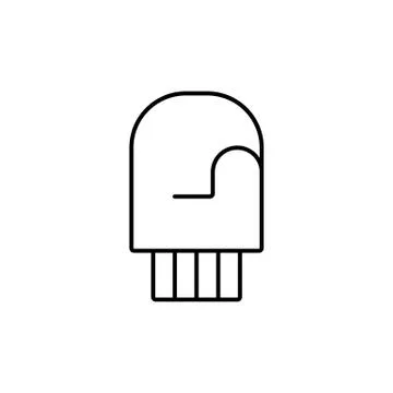 Mittens icon element of winter clothes icon for mobile concept and web apps.  Illustrazione stock