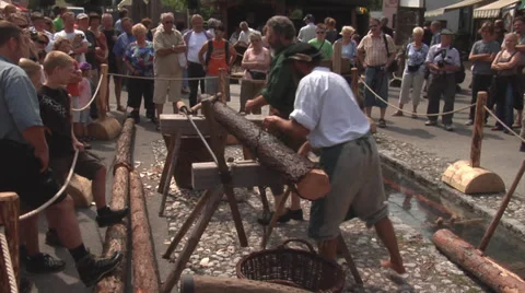 Mittenwald, Germany - Bozner Markt 2012 Stock Footage 31978631