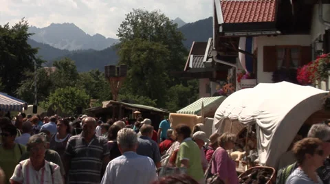 Mittenwald, Germany - Bozner Markt 2012 Stock-Footage 32038014