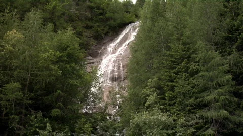 Mitterlingsfall - alpine waterfall Stock Footage