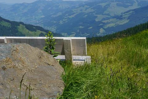 Mittersill in the austrian alps Foto stock