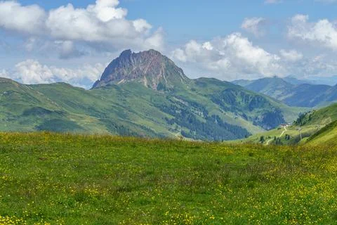 Mittersill in the austrian alps Stock Photos