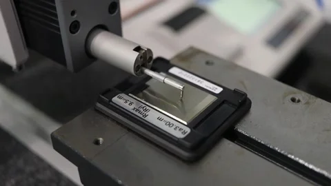 Mitutoyo SJ-410 Surface Roughness Measuring Device Stock Footage 294976279
