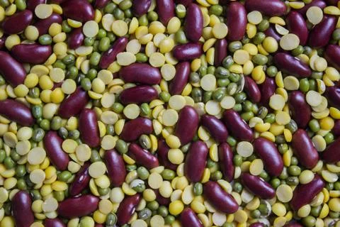 Mix bean background Stock Photos