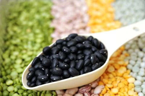 Mix of beans Stock Photos