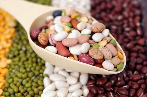 Mix beans Stock Photos