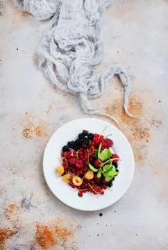 Mix berries Stock Photos