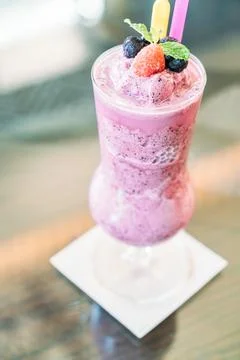 Mix Berry smoothies - Filter effect Stock Photos