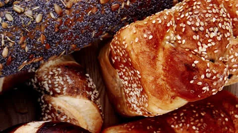 Mix of breads Vídeos de archivo 25097133