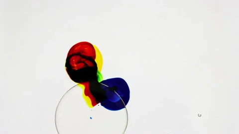 Mix of colors on white background. Abstract Vídeos de archivo 160861446