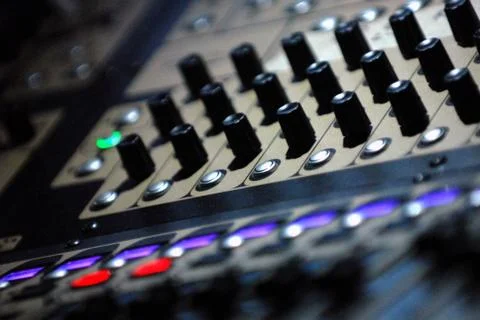 Mix desk Stock Photos
