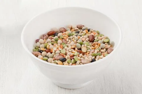 Mix of different kinds of beans Stock Photos