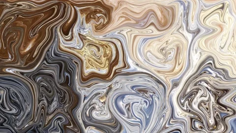 Mix of different liquid acrylic paints in slow motion background 3d animation Stock Footage 169994017