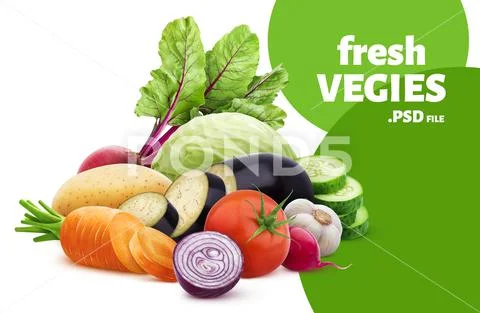 Mix of different vegetables  PSD 템플릿