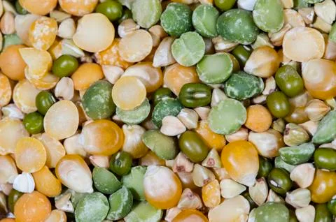 Mix of Dry Foods Pattern Stock Photos