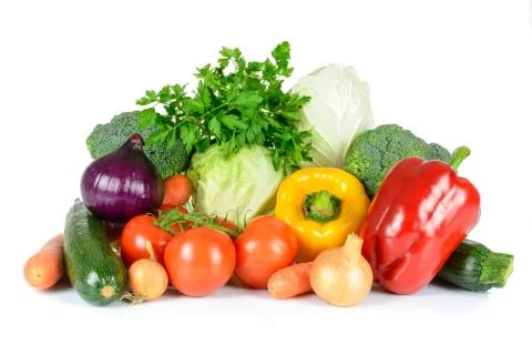 Mix of fresh vegetables Stock Photos