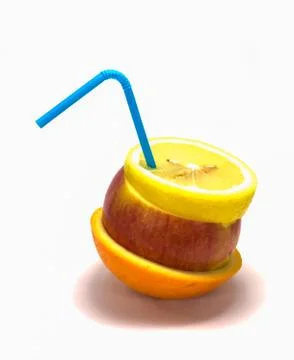 Mix fruit juice Stock Photos