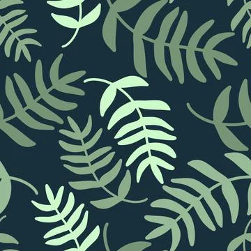 Mix herb seamless pattern. Stock Illustration