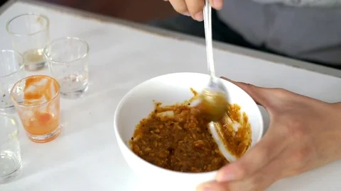 Mix ingredient Stock Footage 73360188