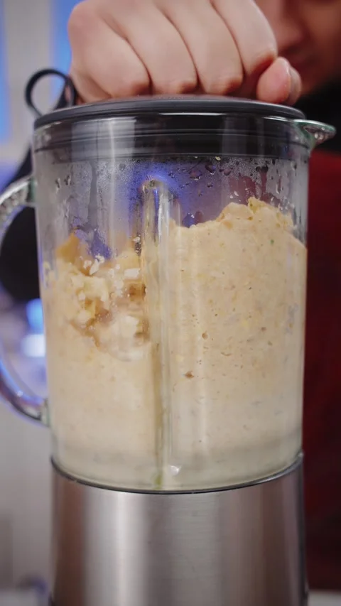 Mix Ingredients in a Blender Video stock 283010731